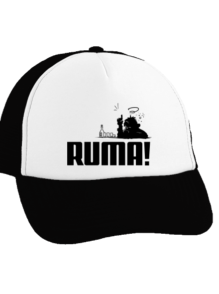 Ruma šiltovka truckerka Black cap
