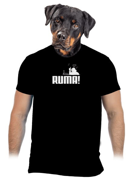 Ruma pánske tričko Black