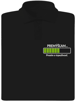 Premýšľam pánska polokošeľa Black