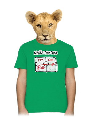 Naša taktika detské tričko Kelly Green