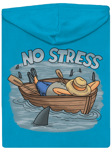 No stress dámska mikina na zips Blue Atol