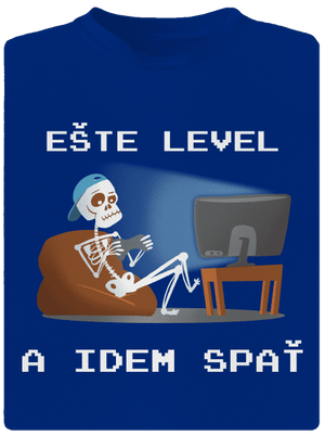 Ešte level pánske športové tričko Royal Blue Mal