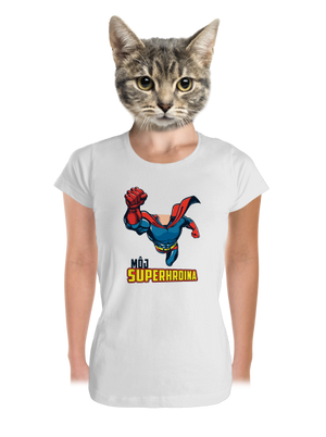 Môj superhrdina dámske tričko prémium White