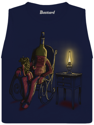 Dedo, rozprávaj dámske tielko voľné Navy