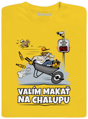 Valím na chalupu pánske tričko Gold