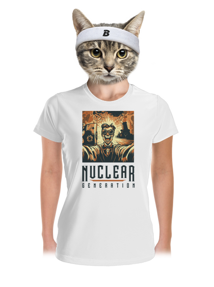 Nuclear generation dámske športové tričko White