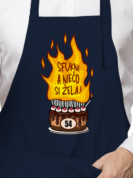 Sfúkni sviečky zástera Navy