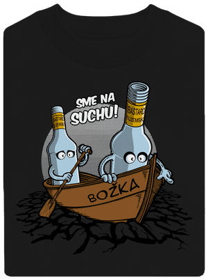 Na suchu unisex mikina bez kapucne Black