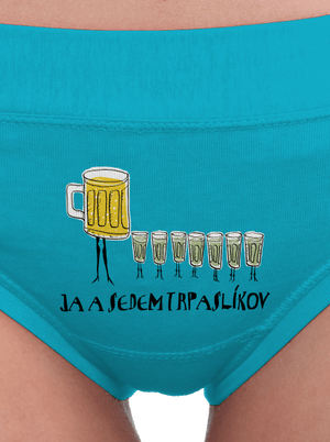 Ja a sedem trpaslíkov dámske nohavičky Turquoise