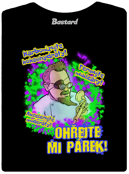 Ohřejte mi párek dámske tričko Black