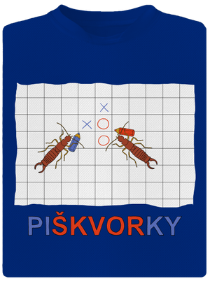 Škvorí piškvorky pánske športové tričko Royal Blue Mal