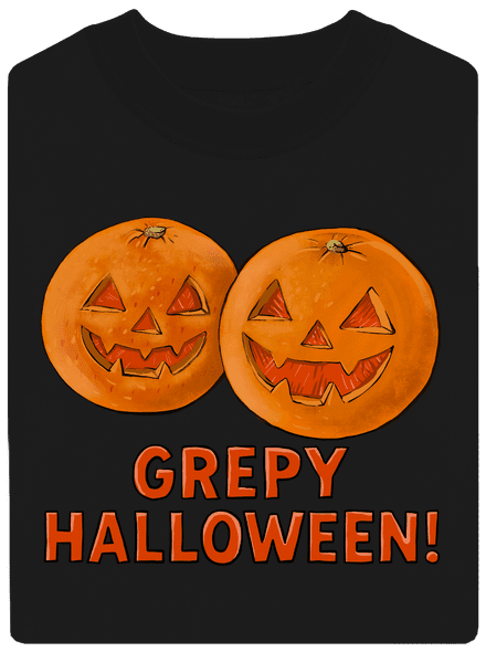 Grepy Halloween unisex mikina bez kapucne Black