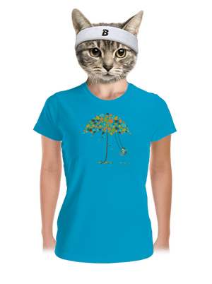 Radosť z jesene dámske športové tričko Blue Atol