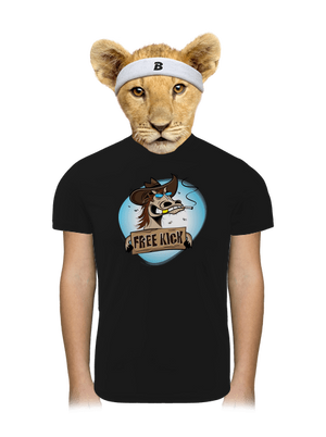 Free kick detské športové tričko Black