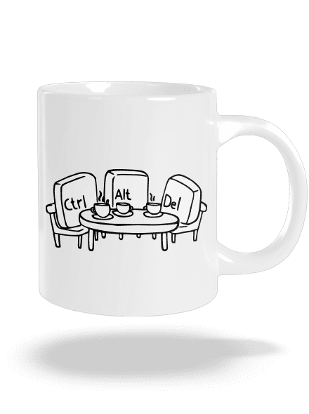 Nerozluční kamaráti veľký hrnček White