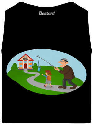 Naspäť do školy pánske tielko Black