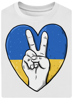 Ukrajina - Mier unisex tričko oversized White