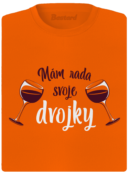 Dvojky dámske športové tričko Neon Orange