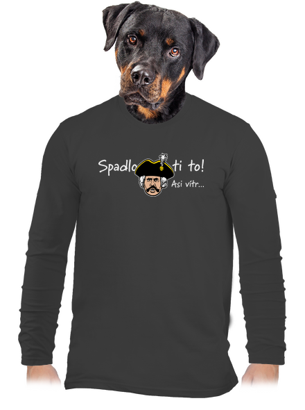 Spadlo ti to pánske dlhý rukáv Dark Grey