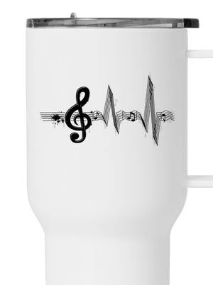 Žijem muzikou termohrnček White