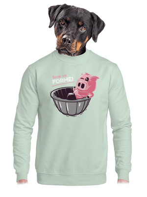 Vo forme unisex mikina bez kapucne Blush Mint