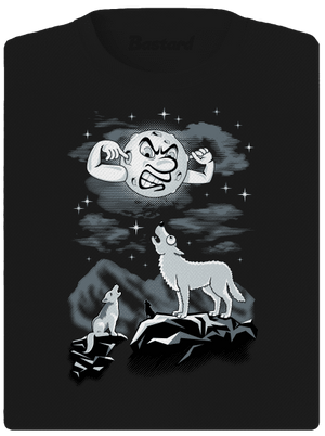 Vlčia ária dámske športové tričko Black