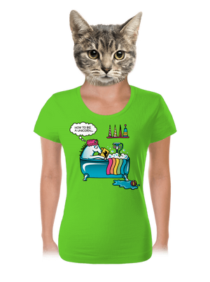 Ako sa stať jednorožcom dámske tričko Apple Green