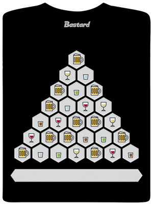 Obrázkový alko kvíz a fix pánske dlhý rukáv Black