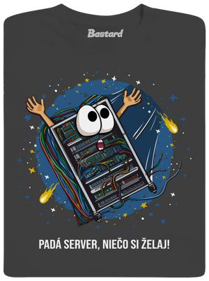 Padá server pánske dlhý rukáv Dark Grey