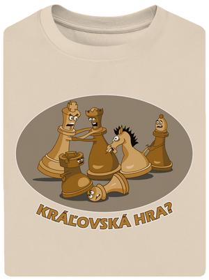 Kráľovská hra unisex tričko oversized Almond