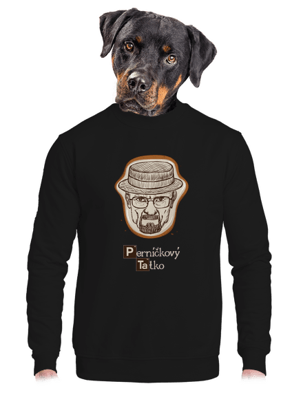 Perníčkový tatko a Perníček unisex mikina bez kapucne Black