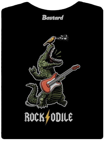 Rockodile dámske tričko s lemom Black