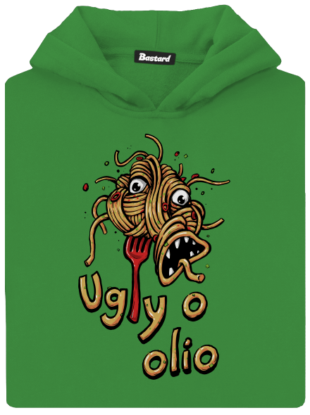 Ugly o olio detská mikina klokanka Kelly Green AWD