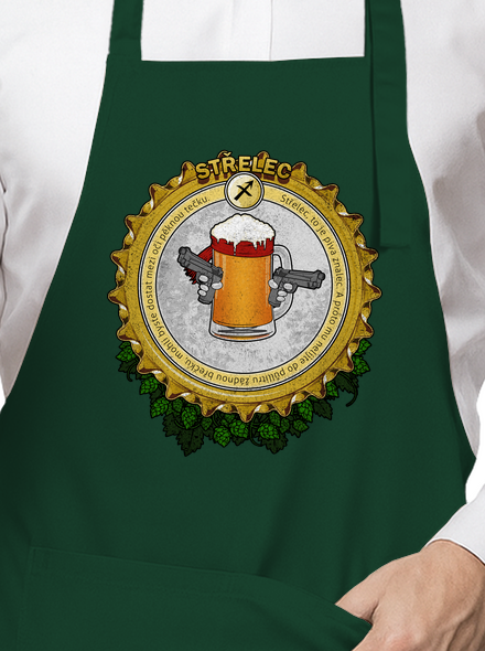 Pivný horoskop: Strelec zástera Bottle Green