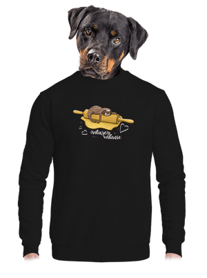 Milujem váľanie unisex mikina bez kapucne Black