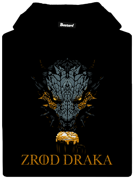Zrod draka dámska mikina klokanka Black