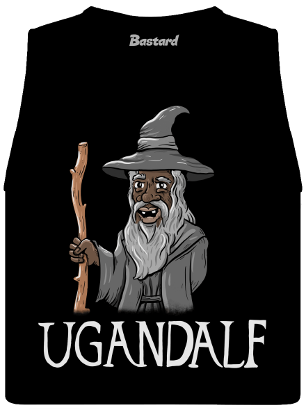 Ugandalf dámske tielko voľné Black