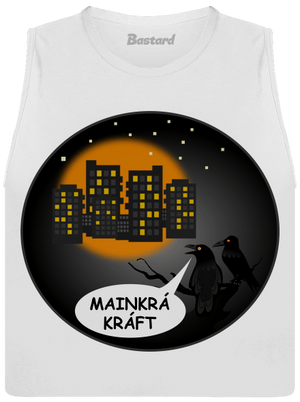 MainKráKráft dámske tielko voľné White