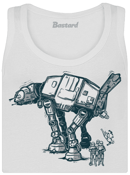 AT-AT dámske tielko klasické White