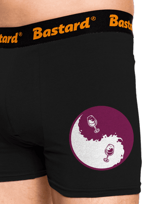 Jin Jang víno boxerky Black