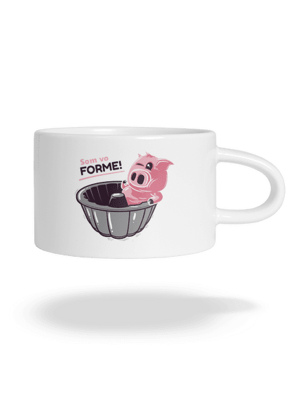 Vo forme hrnček makronka White