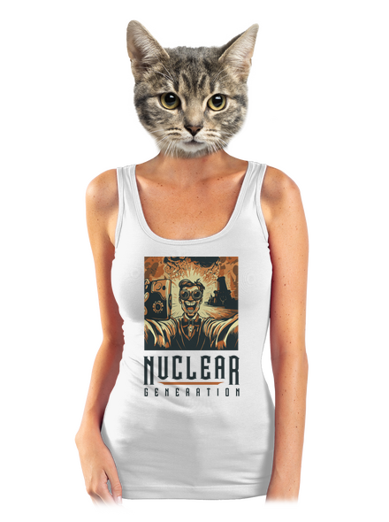Nuclear generation dámske tielko klasické White