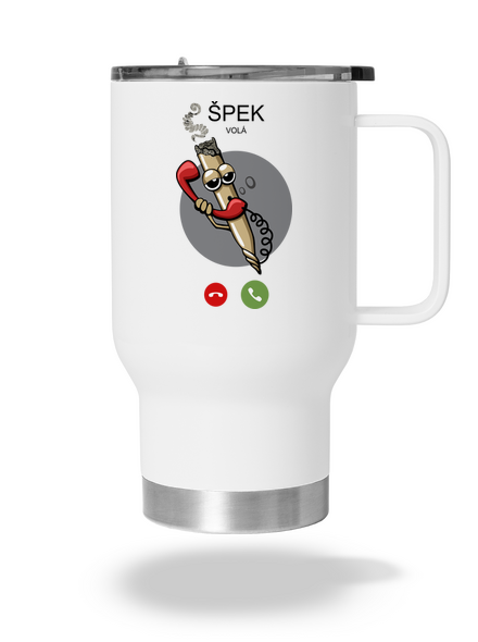 Špek volá termohrnček White