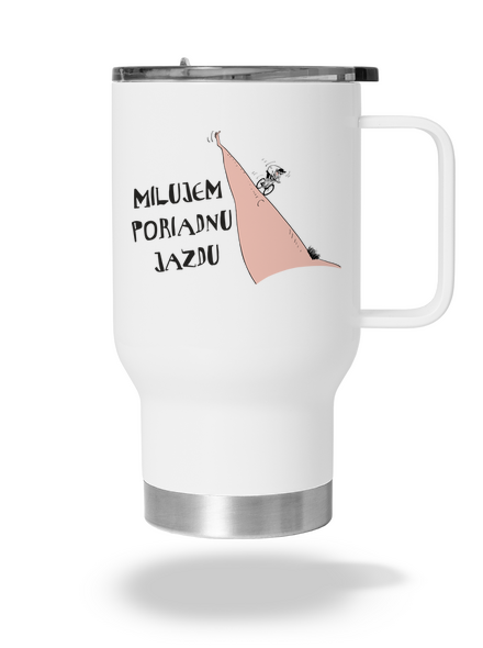 Milujem jazdu termohrnček White