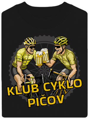 Klub cyklo pičov unisex mikina bez kapucne Black