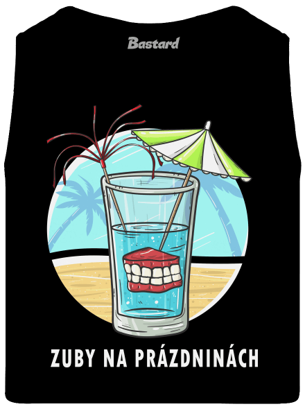 Zuby na prázdninách pánske tielko Black