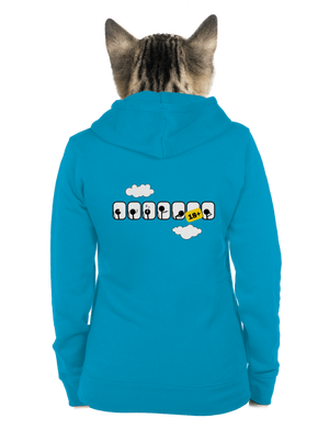 Lietadlo dámska mikina na zips Blue Atol