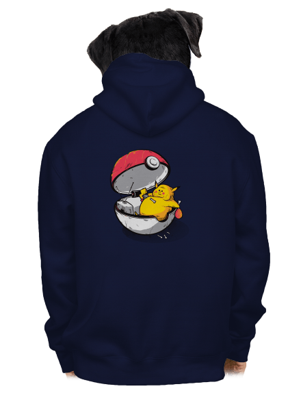 Koniec pokémona pánska mikina na zips Navy
