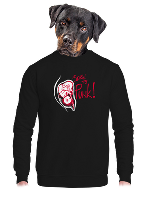 unisex mikina bez kapucne