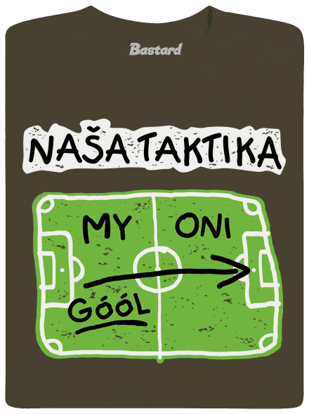 Naša futbalová taktika pánske dlhý rukáv Urban Khaki